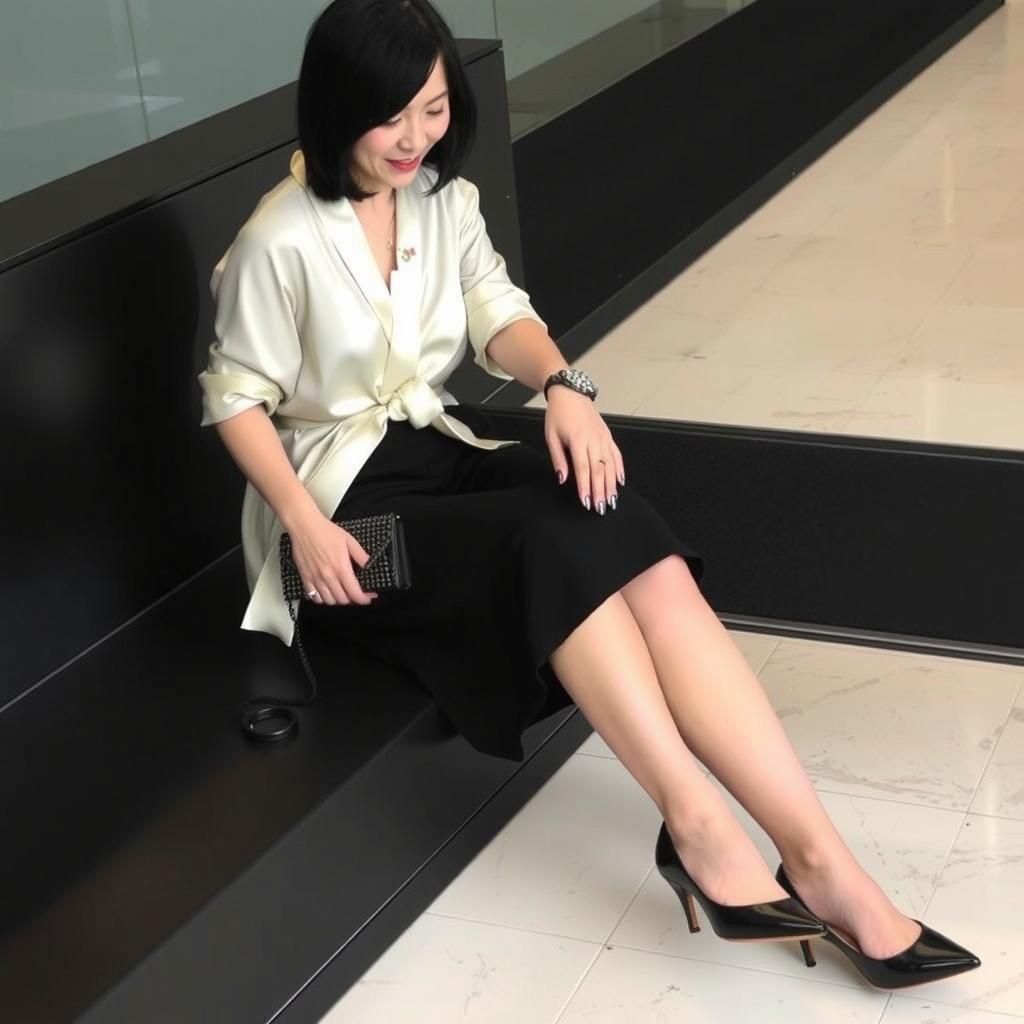 Marinette Dupain-Cheng in Heels and Silky Wrap