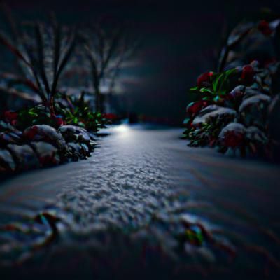 Winter's Descent: Shadows Choke the Light, 8K Resolution