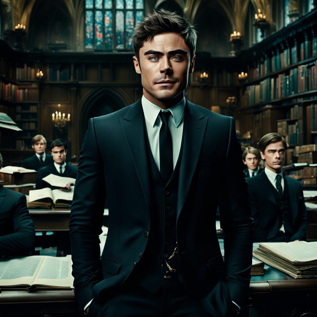 Man in Black Suit in Hogwarts Office