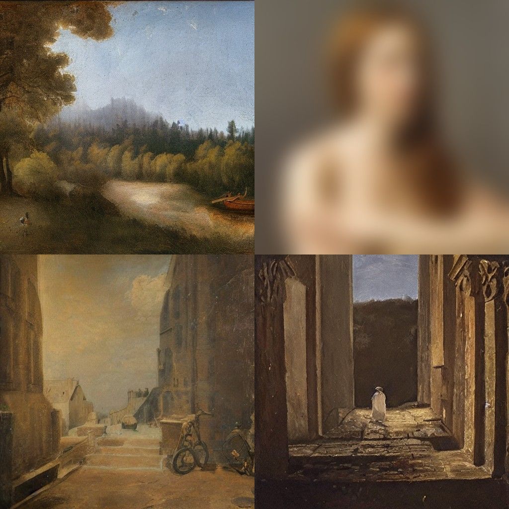 Abstract Geometric Composition in Avant-Garde Style