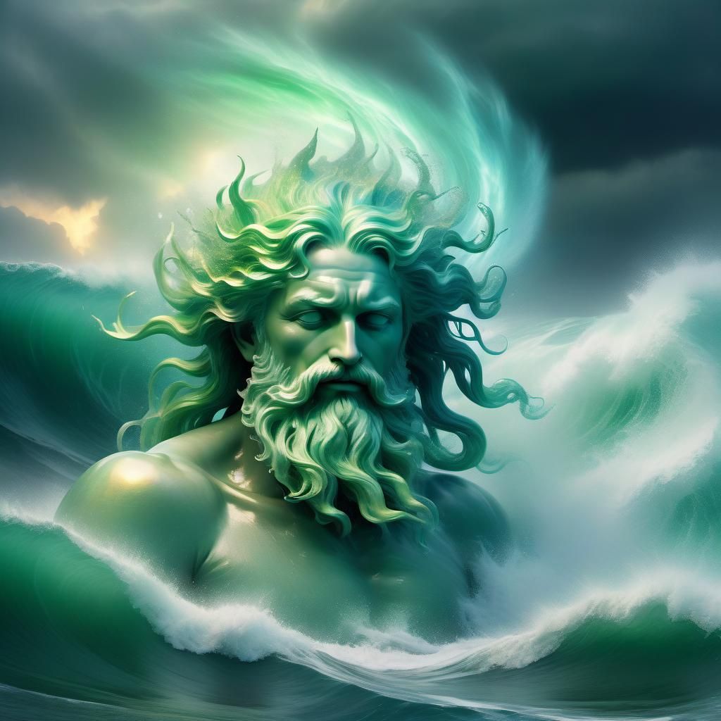 Neptune Rises from the Sea of Storms