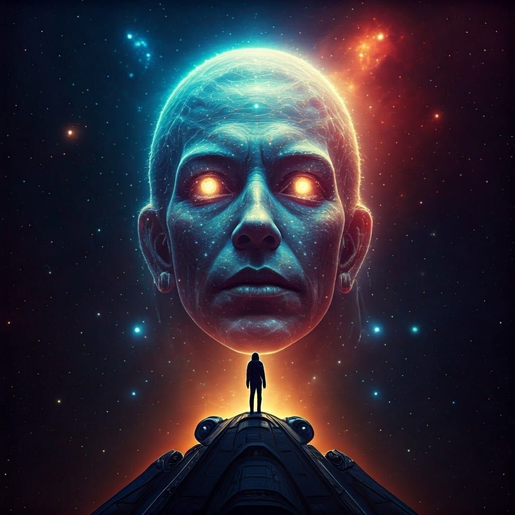 Ethereal Cosmic Encounter in a Science-Fiction Masterpiece