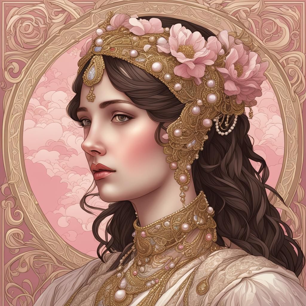 Inspired by Alphonse Mucha