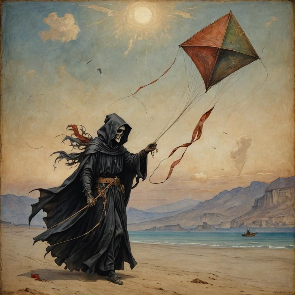 The Grim Reaper Flies a Kite