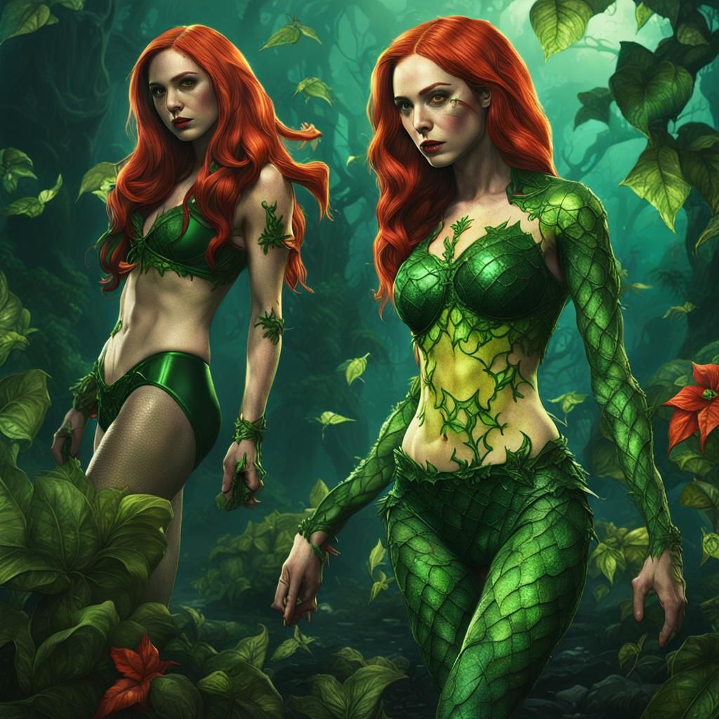 Karen Gillan as Poison Ivy: Digital Art