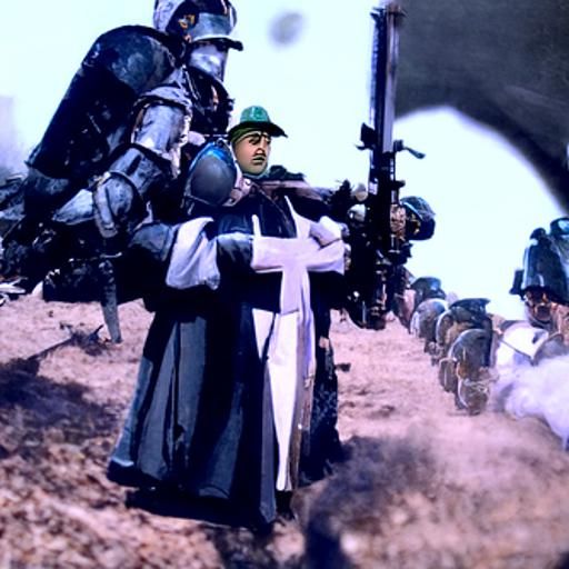 Catholic Carlo Leads Troops into Battle