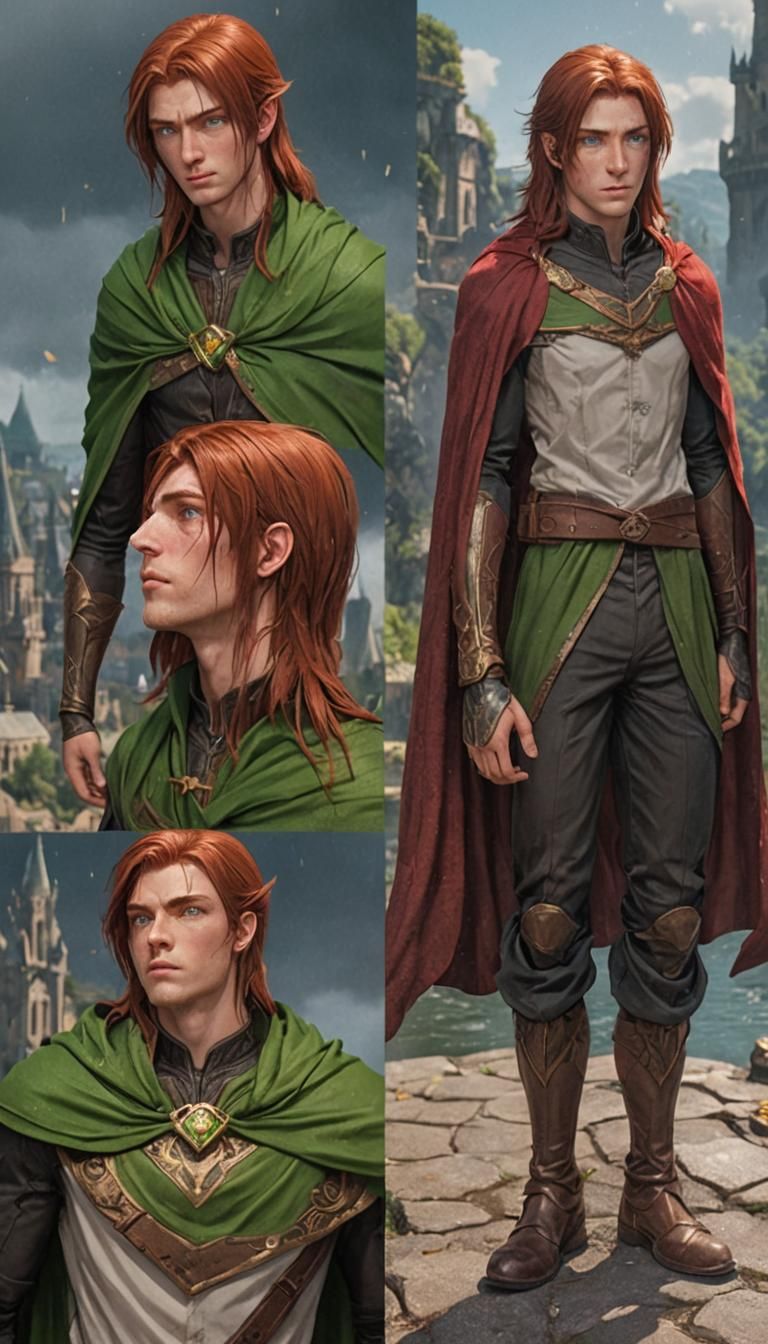 Handsome Teen Male in Fantasy Concept Art