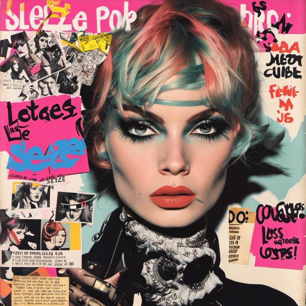 Pop Art Collage: 1970s French Punk Fashion