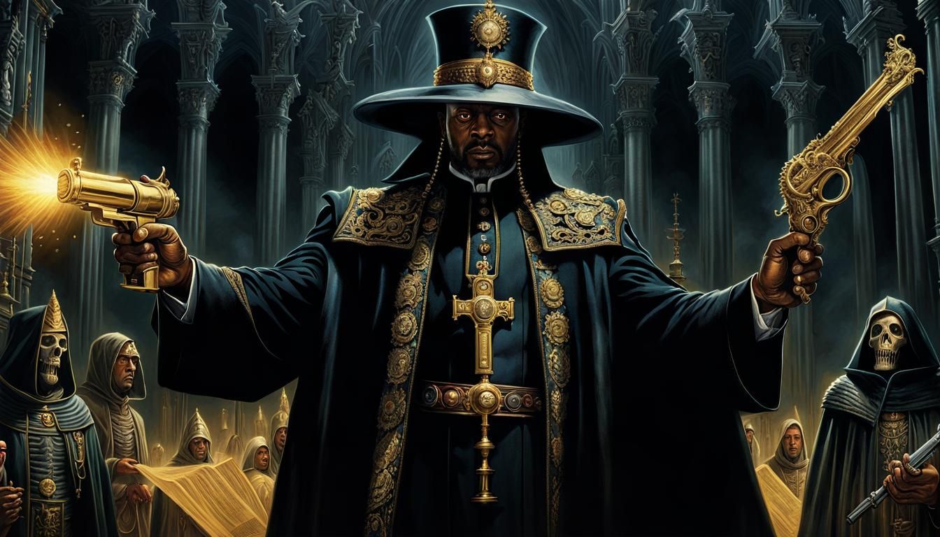 Black Priest Exorcist Fends Off Demons