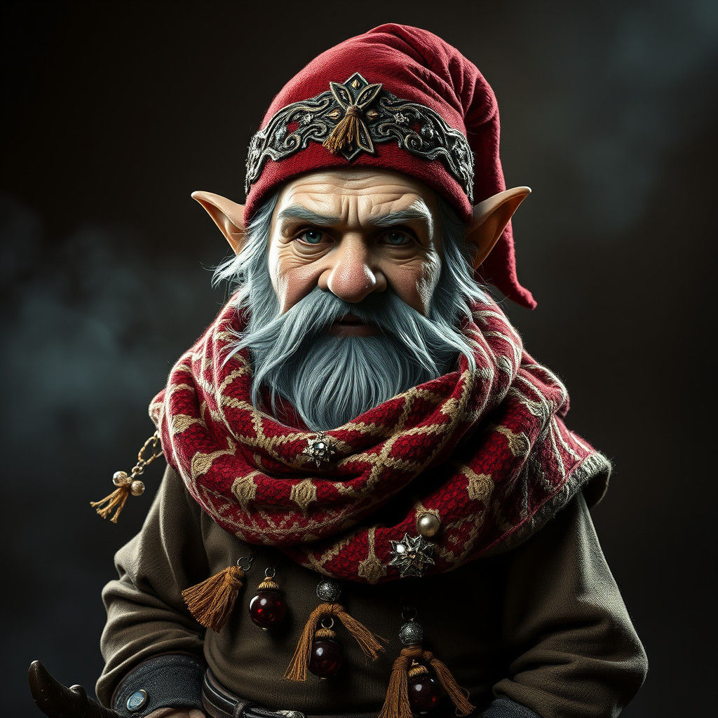 Majestic Dwarf Thief Portrait in Dramatic Lighting