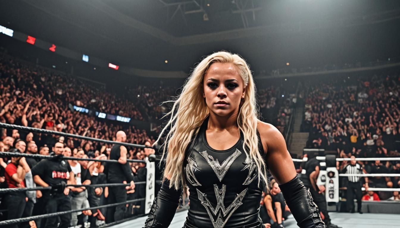Liv Morgan Enters the Ring: Hyperrealistic 64MP Image