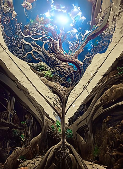 Yggdrasil: Norse Mythology's World Tree in Digital Art