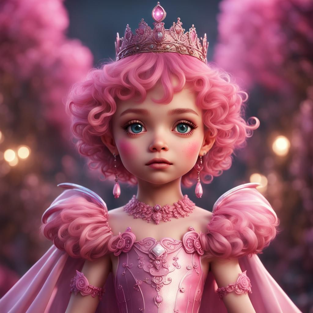 Pink Princess: Detailed Fantasy Concept Art