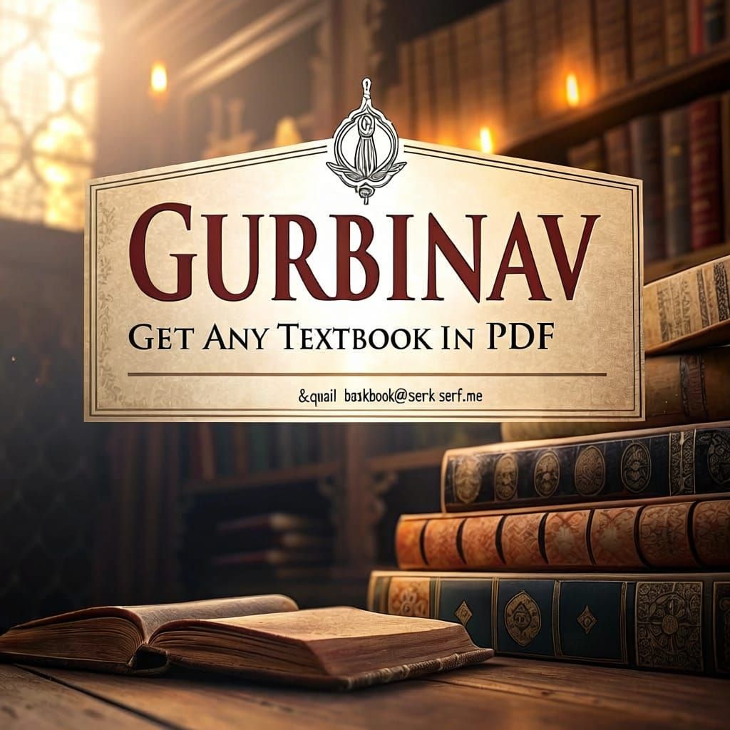 Gurbinav Textbook PDFs Banner in Vintage Library Style