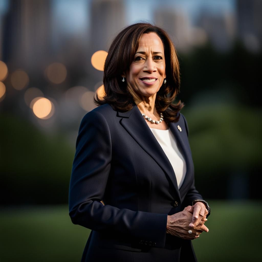 Professional Portrait of Kamala Harris in Natural Light