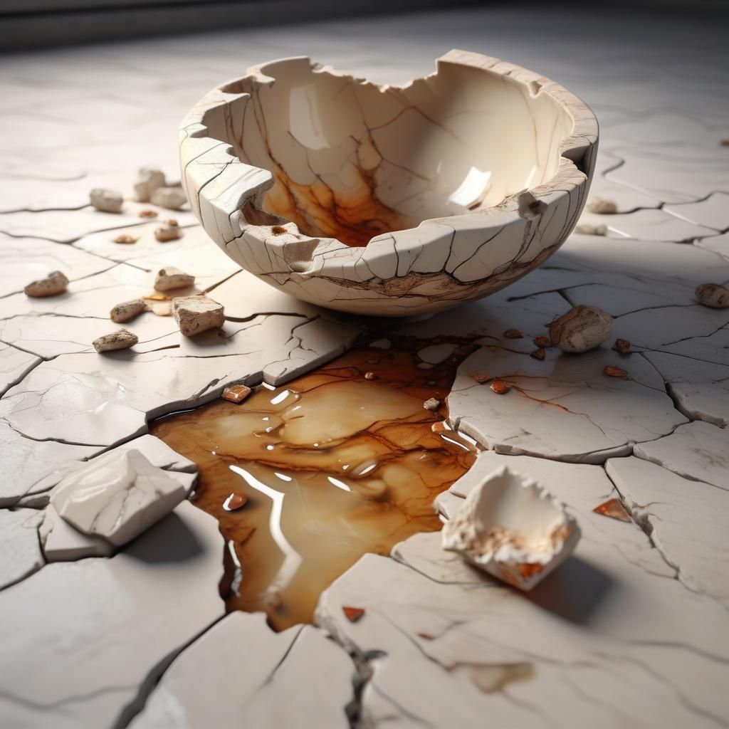 Broken Alabaster Vessel with Myrrh Oil