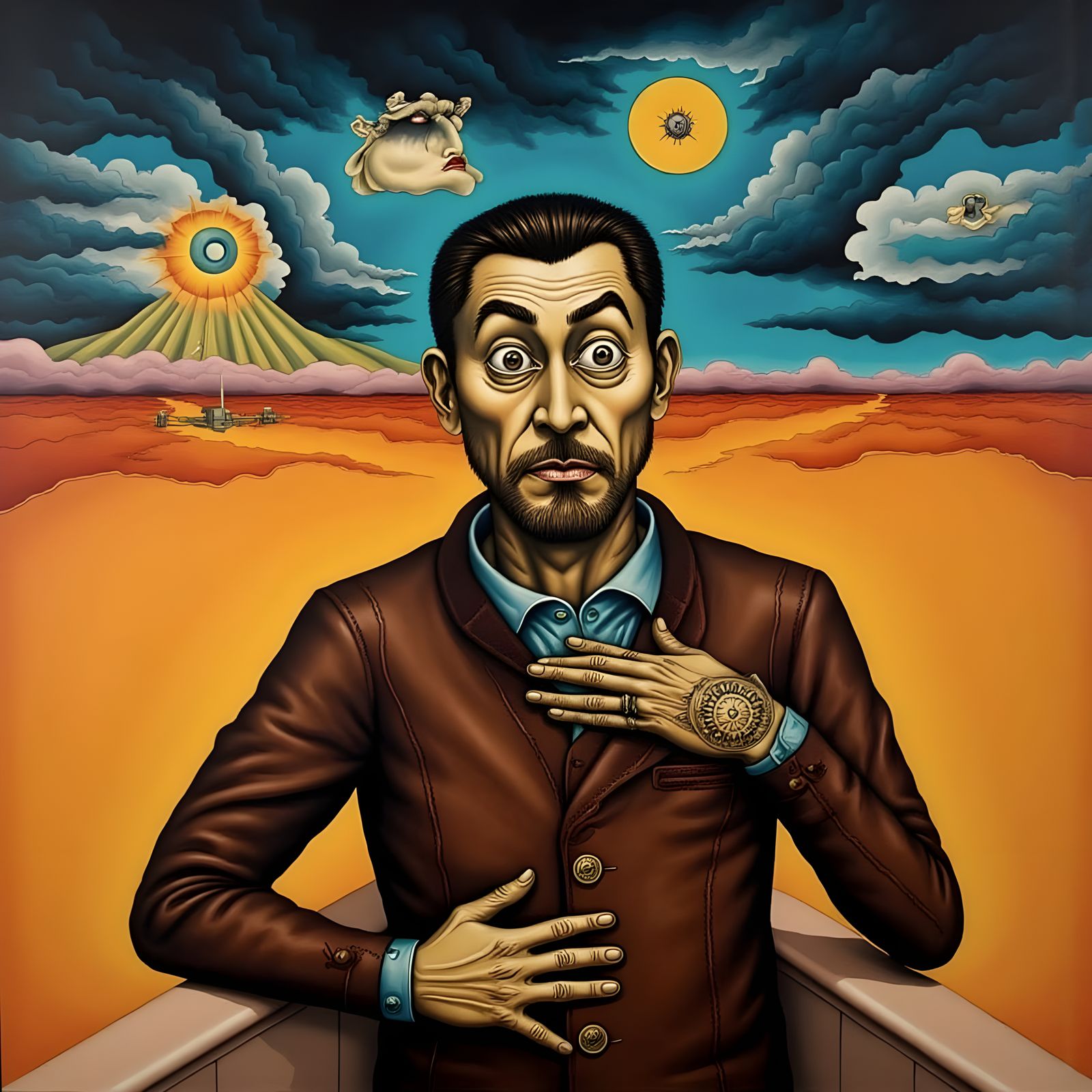 Emotional Self-Portrait as Chicago Imagist Art