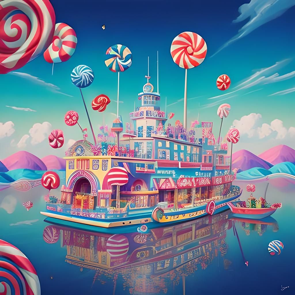 The Good Ship Lollipop in Candyland Art Style