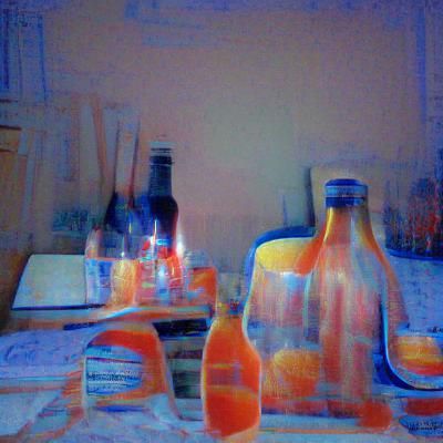 Dimly Lit Kitchen Table at 3 AM