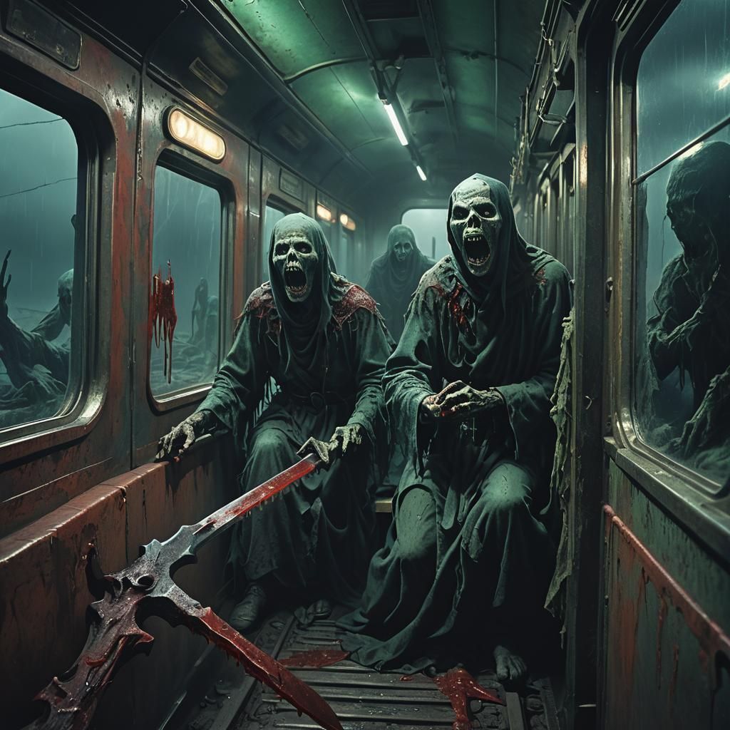 Bloody Wights Scream on Haunted Train