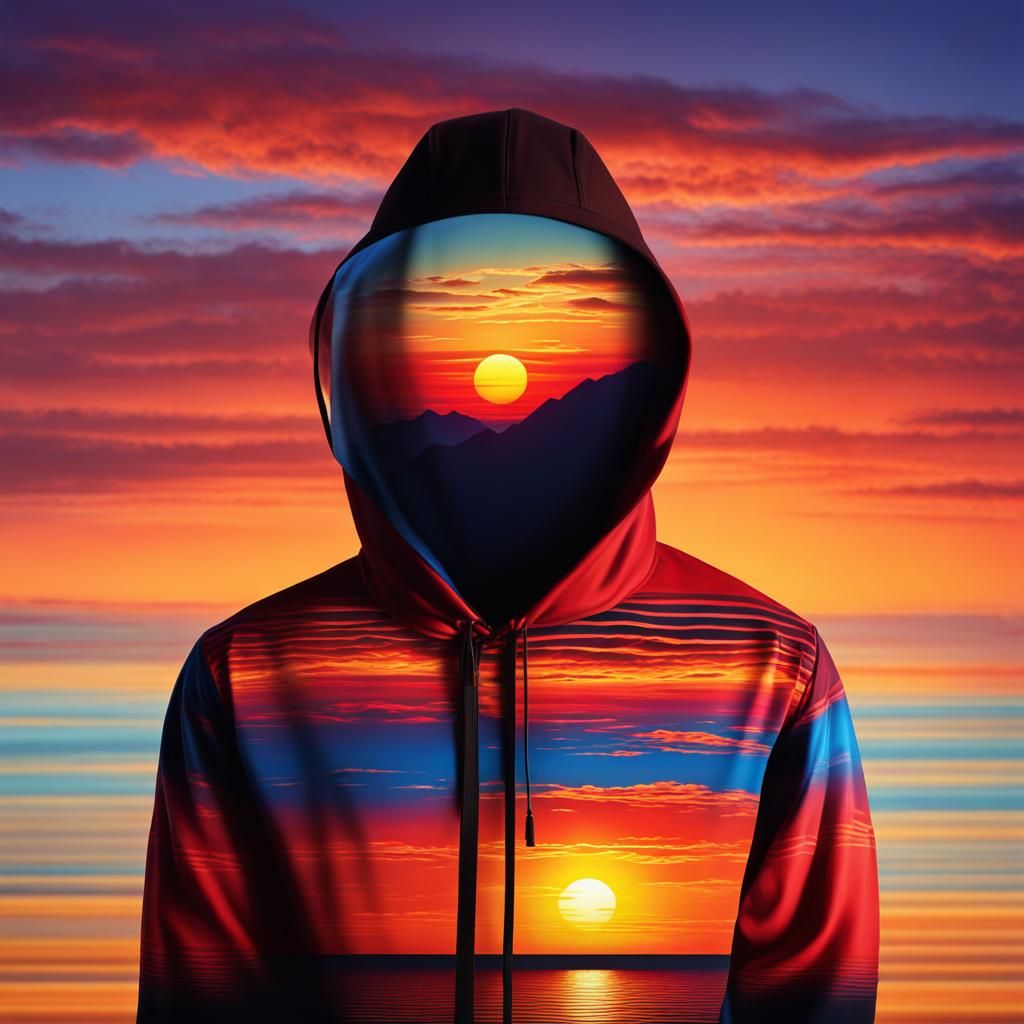 Sad Heart Finds Beauty in Colorful Sunset