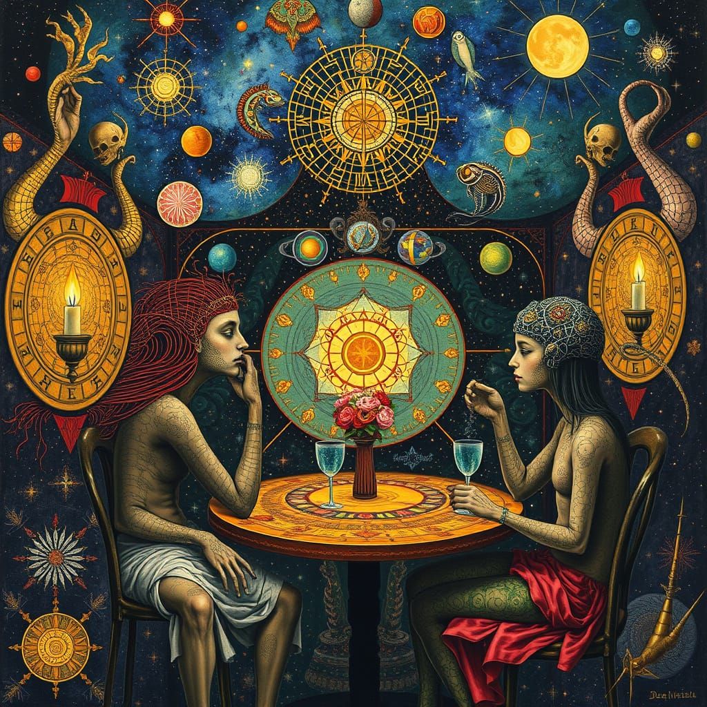 Psychedelic Utopia: Sacred Geometry in Hieronymus Bosch Styl...