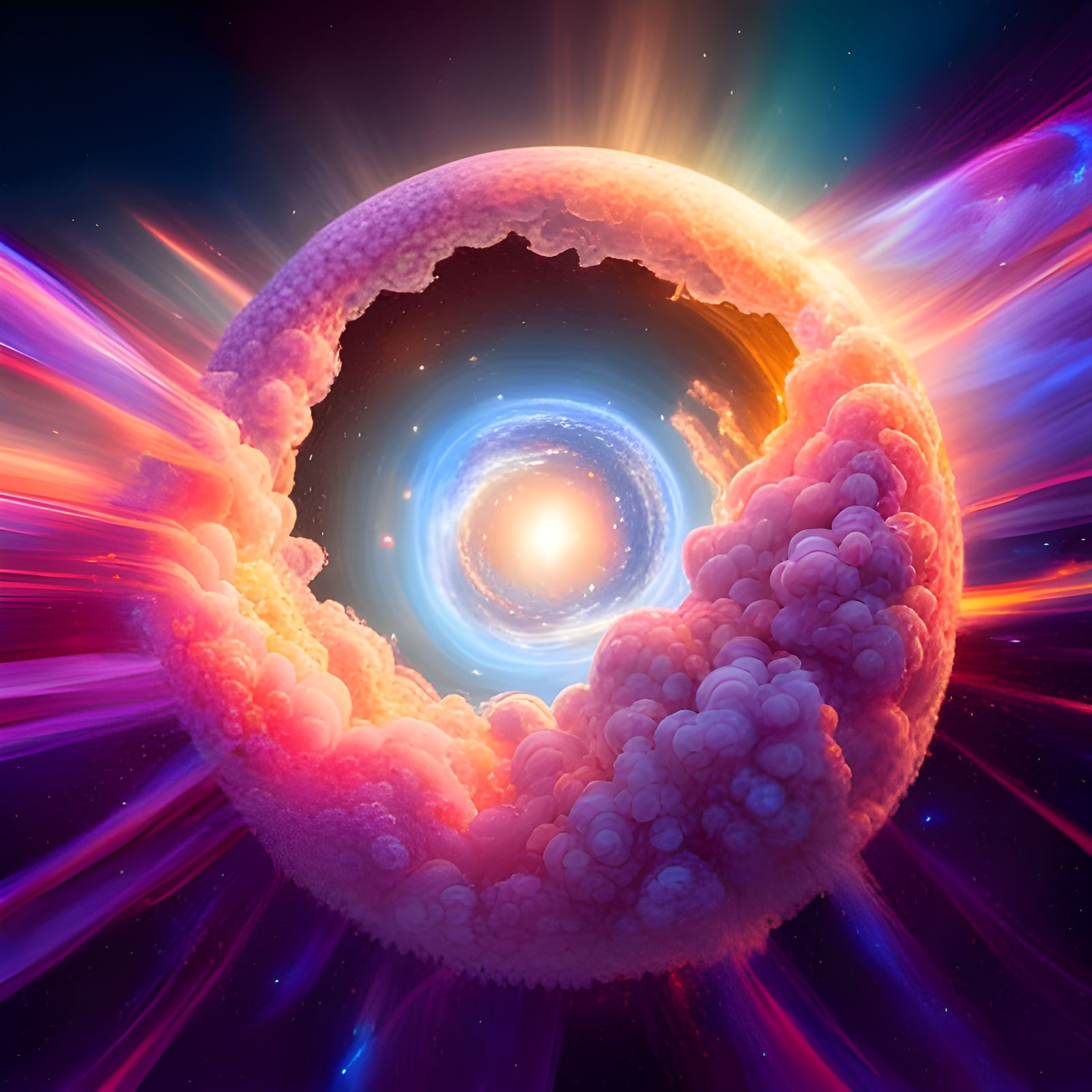 Holographic Astral Cosmic Big Bang in Unreal Engine 5