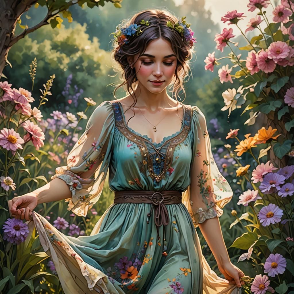 Flower lady