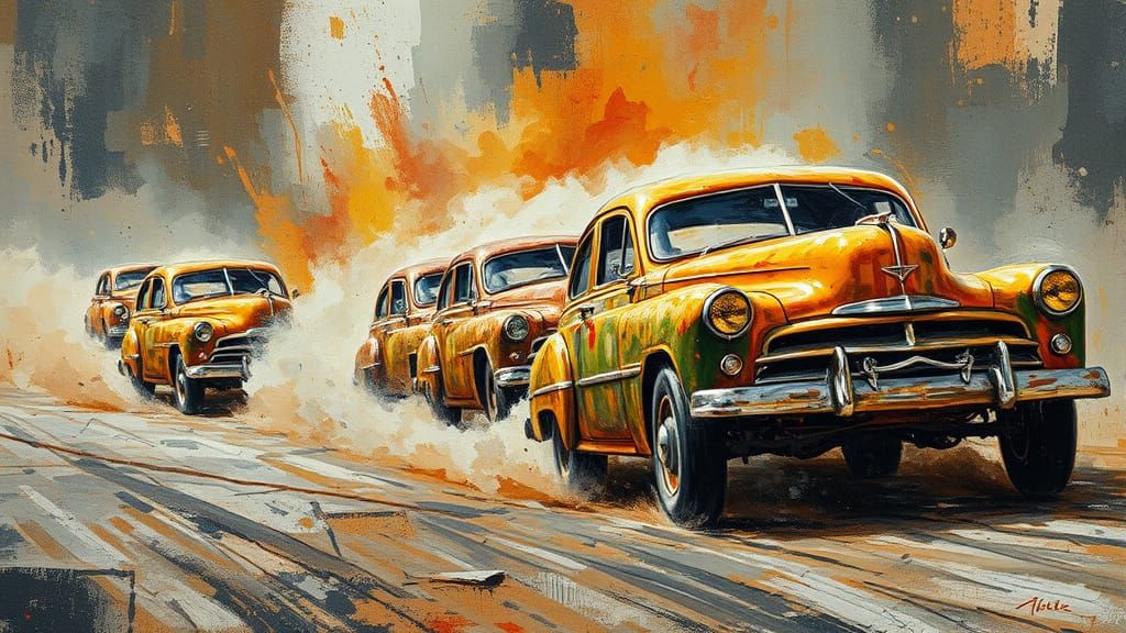 Turbocharged Automotive Art in a Dark, Giger-Inspired Aesthe...