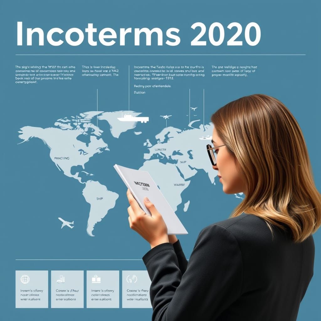 Incoterms 2020 Educational Infographic in Minimalist Style