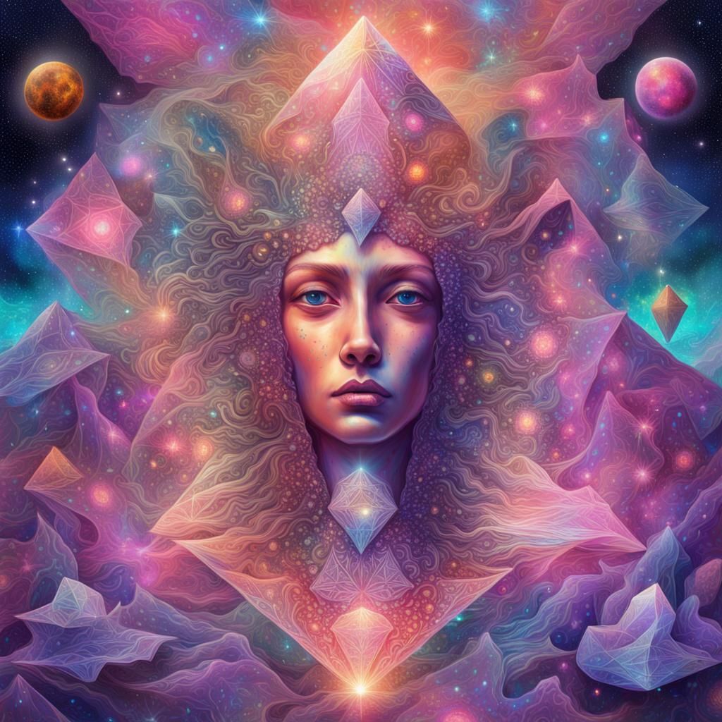 Cosmic Crazy Diamond in Visionary Style