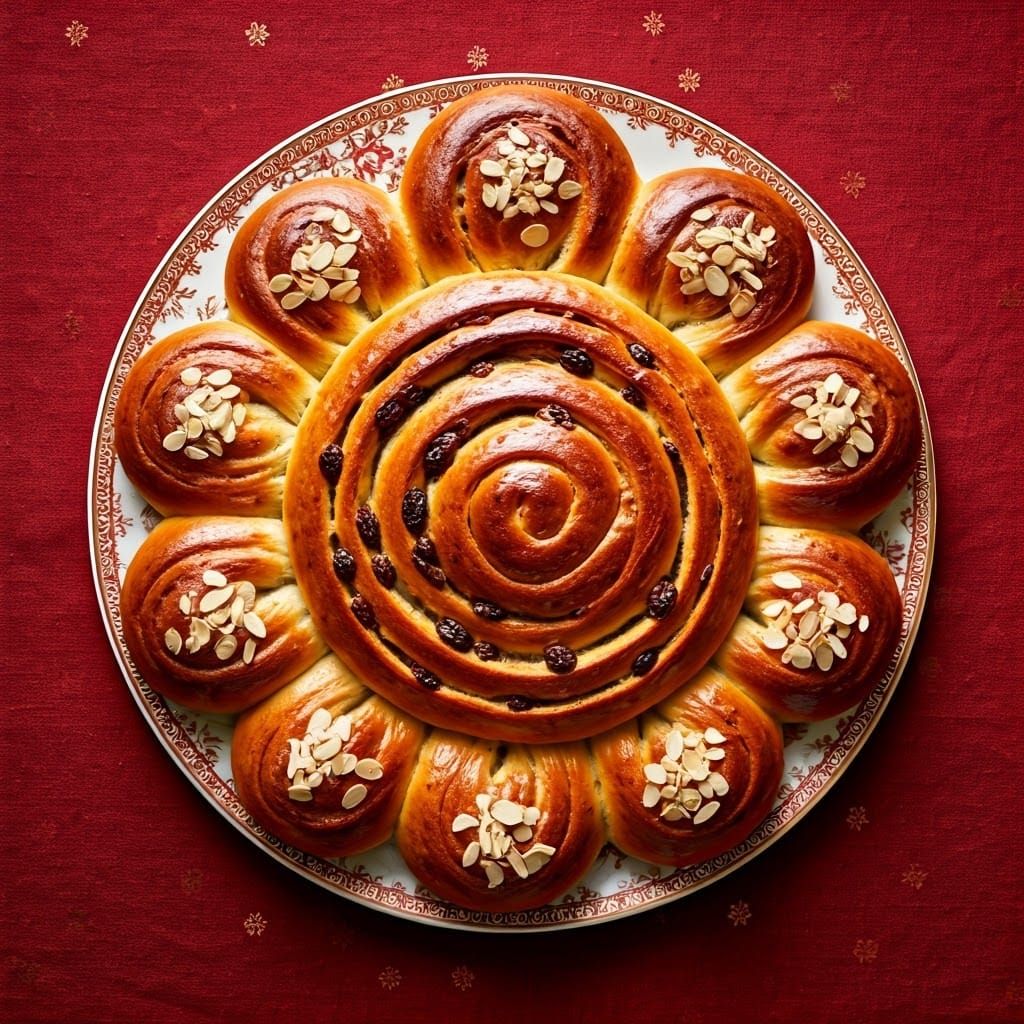 Golden Celebration Buns in Elegant Swiss Setting