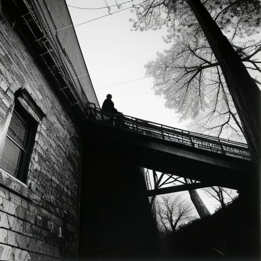 Contemplaining alone.