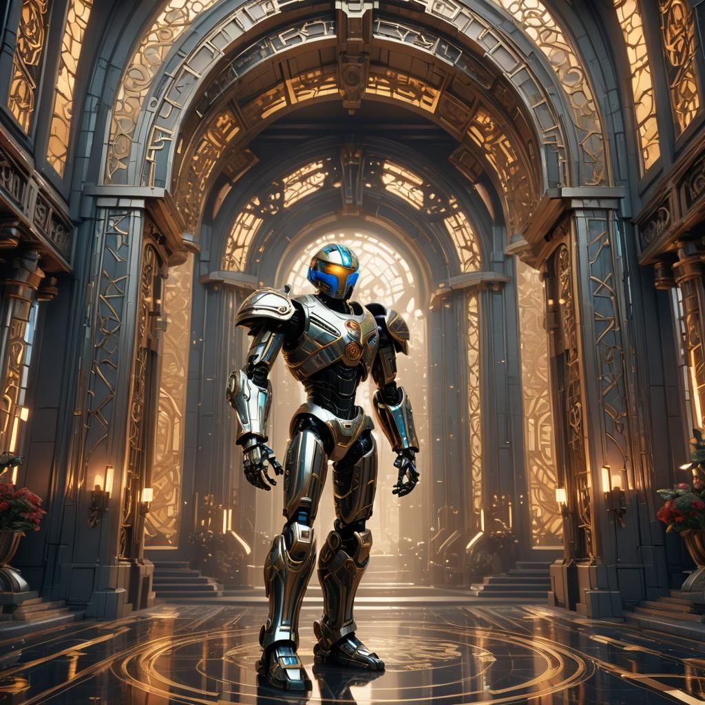 Bionicle Art Deco Palace with Sixth Sense Aura