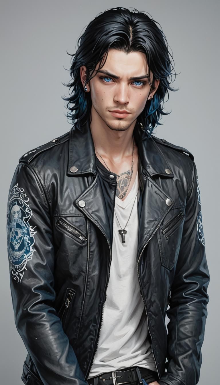 Black haired male oc