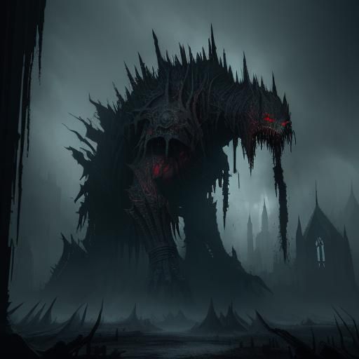 Leather Revenant of Ruin in Dark Fantasy Art