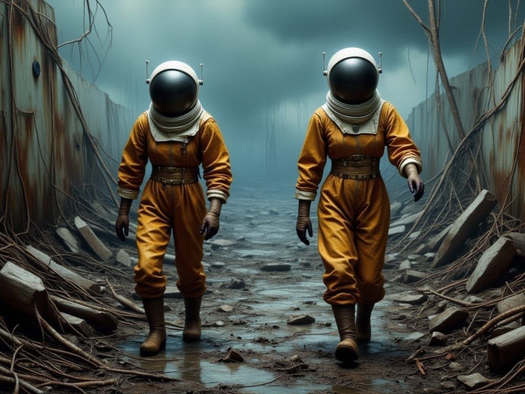 Astronauts Explore Toxic Alien Planet in Gothic Futurism