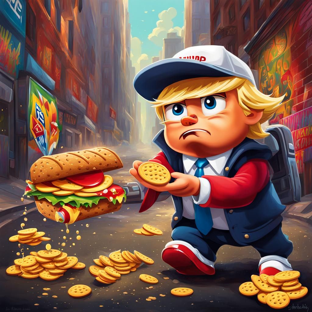 Donald Trump in Subway Surfers: Graffiti Art