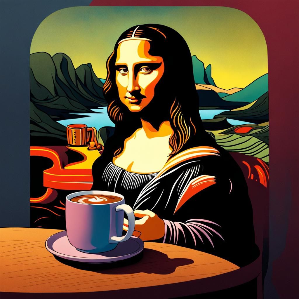 Mona Lisa Coffee Time
