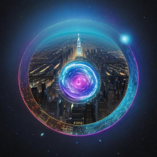 NYC in the 1960s: Holographic Cosmic Illustration