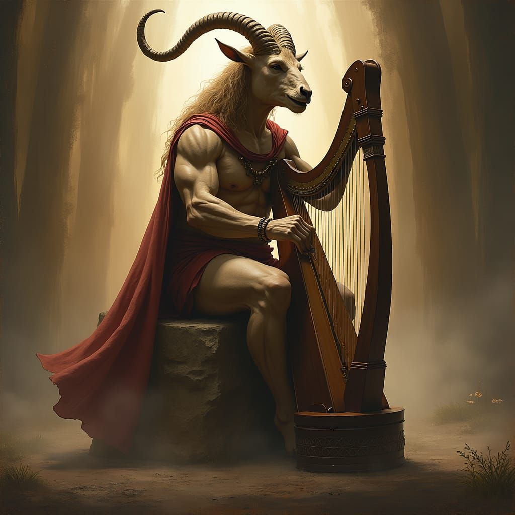 Centaur Plays Harp and Sings