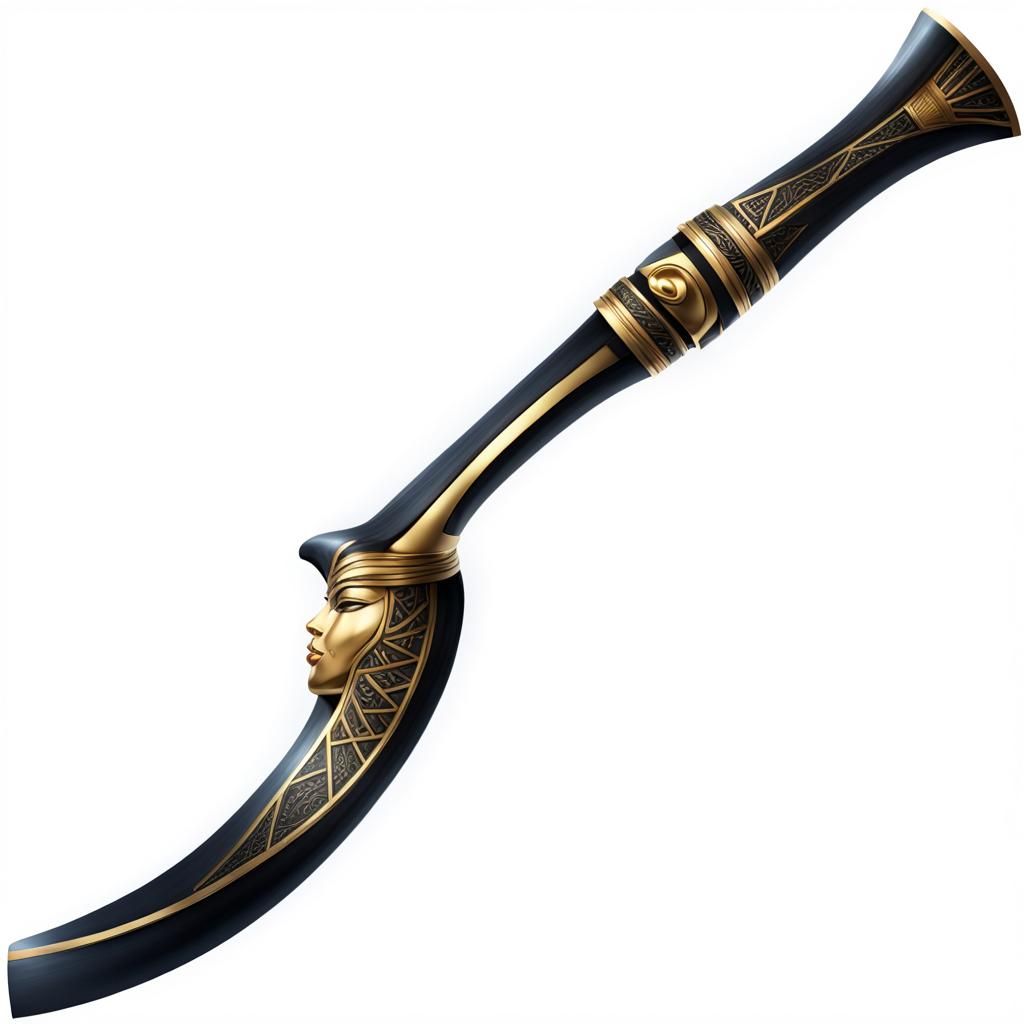 Legendary Egyptian Khopesh with Glowing Glyphs