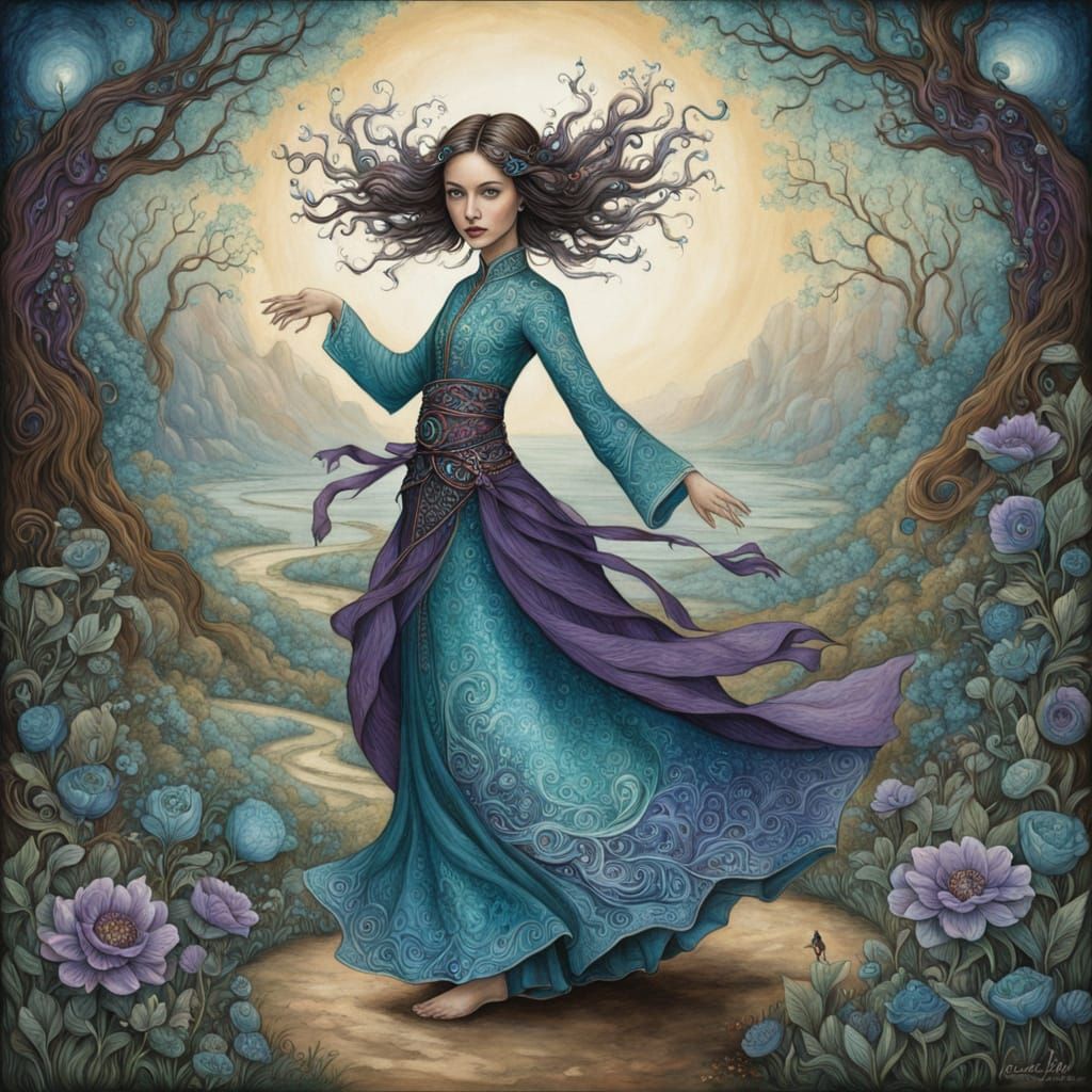 Surreal Mystic Embarks on a Cosmic Journey