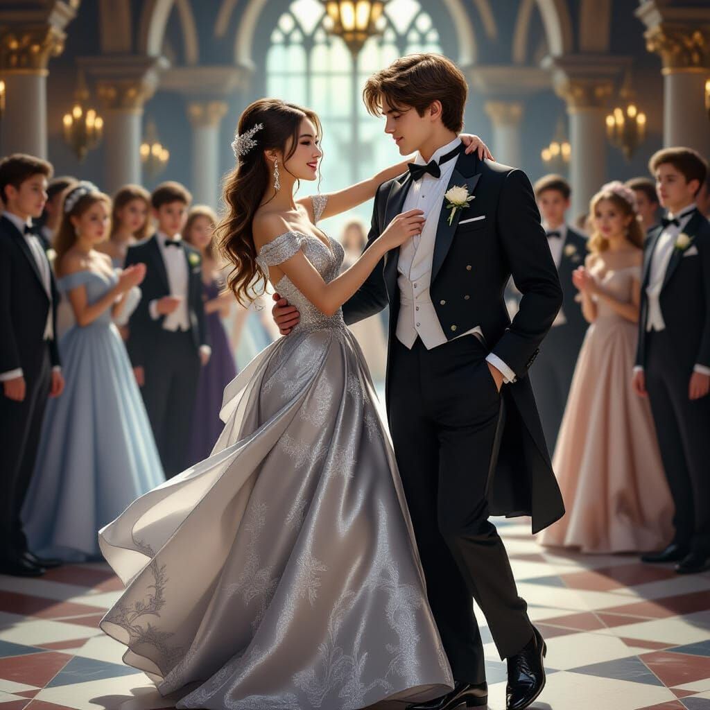 Yule Ball at Hogwarts: A Photorealistic Dance