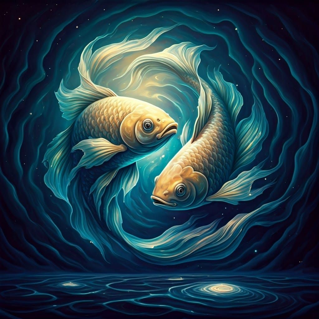 Surreal Zodiac Masterpiece in Cosmic Watercolor Style
