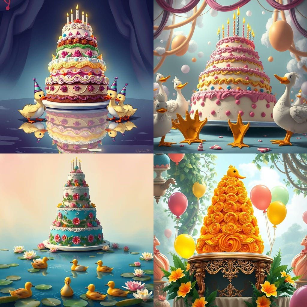 Quacking Birthday Spectacle in Whimsical Duck Concept