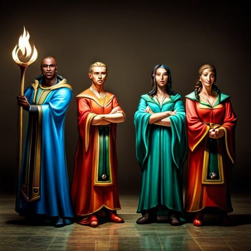 The four mages