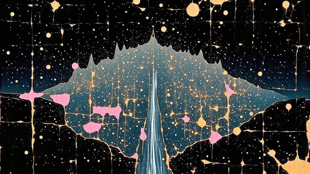 Luminescent City on Alien Planet in Cyberpunk Style