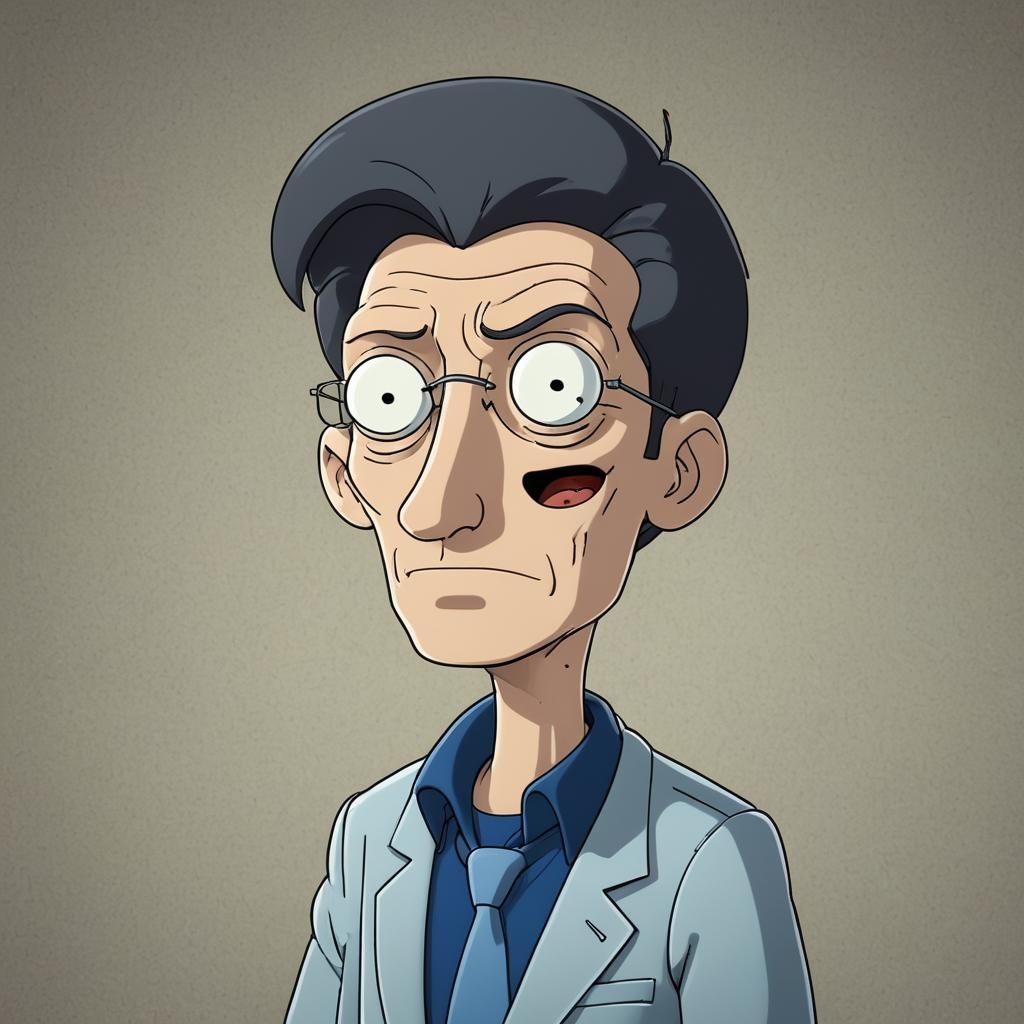 Roger From American Dad as Anime Character