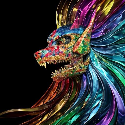 Psychedelic Wineglass: Glamorous CGI Masterpiece in 8K